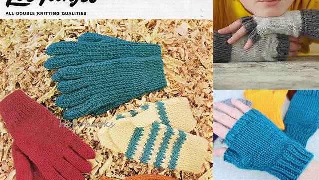 58+ Free Knitting Patterns For Children's Gloves On Two Needles Uk