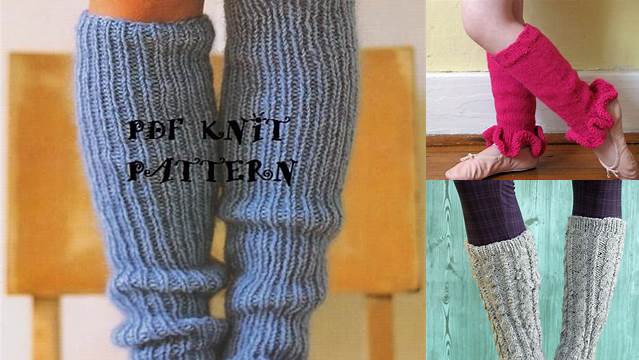 25+ Free Knitting Patterns For Children's Leg Warmers