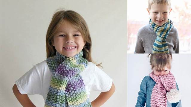 27+ Free Knitting Patterns For Children's Scarves