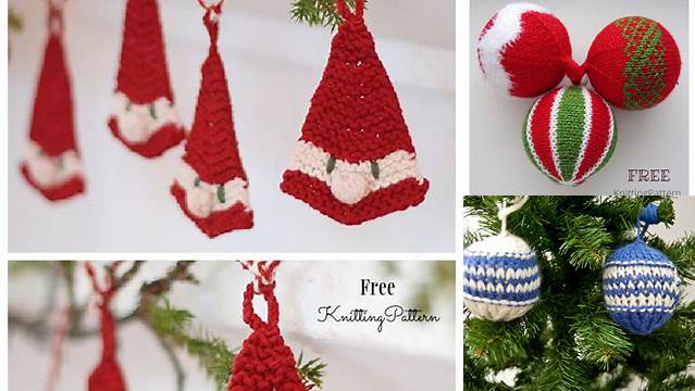 12+ Free Knitting Patterns For Christmas Decorations