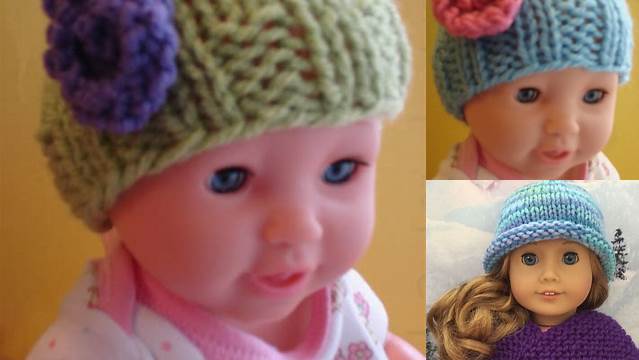 4+ Free Knitting Patterns For Dolls Hats