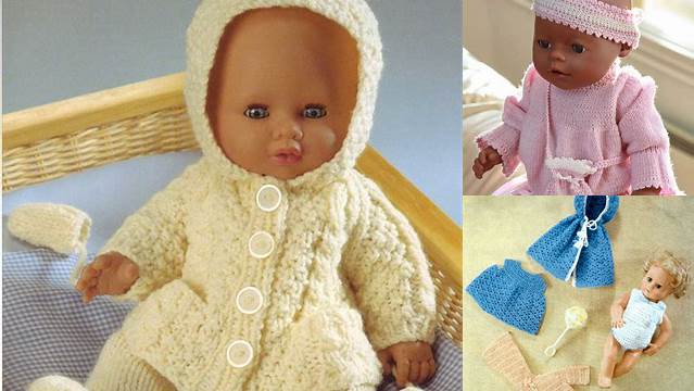 69+ Free Knitting Patterns For Dolls Pram Sets