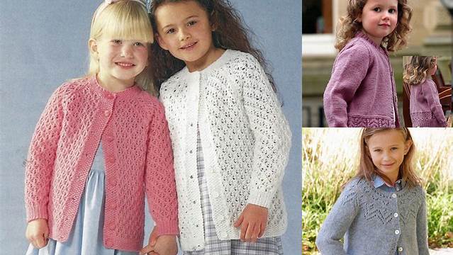 20+ Free Knitting Patterns For Girls Cardigans To Download