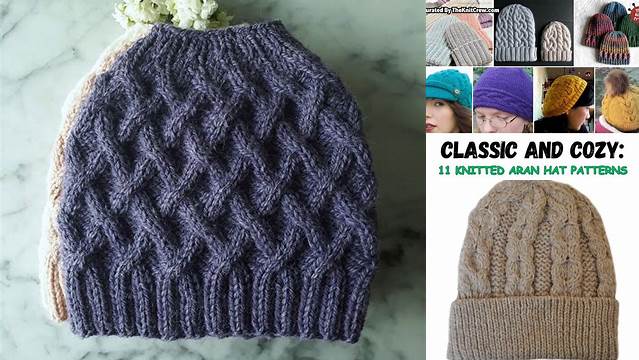 97+ Free Knitting Patterns For Hats In Aran Wool