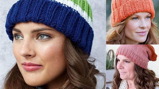 51+ Free Knitting Patterns For Hats On Straight Needles 8 Ply