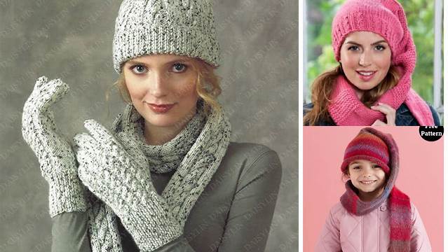 49+ Free Knitting Patterns For Hats Scarves And Gloves