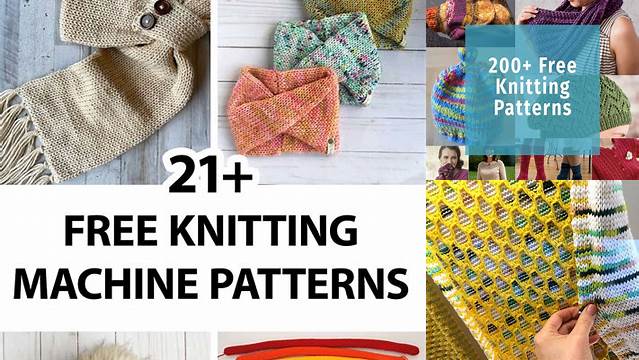 24+ Free Knitting Patterns For Knitting Machine