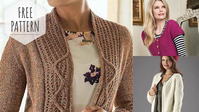 77+ Free Knitting Patterns For Ladies Cardigans