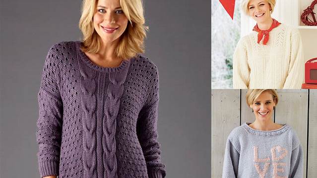 78+ Free Knitting Patterns For Ladies Cotton Jumpers