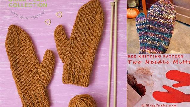 31+ Free Knitting Patterns For Ladies Mittens On Two Needles