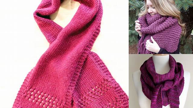 10+ Free Knitting Patterns For Ladies Scarf