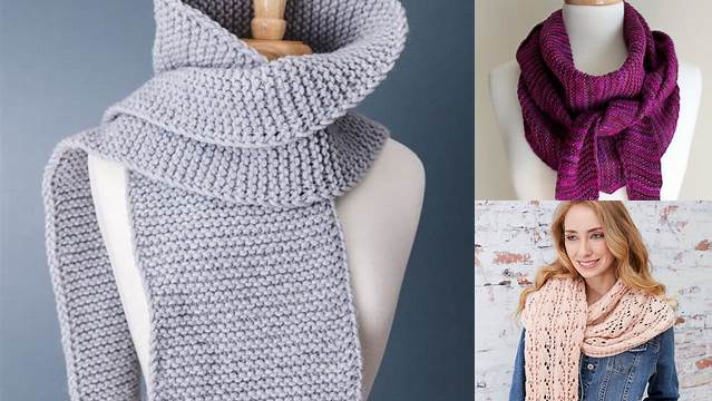 76+ Free Knitting Patterns For Ladies Scarves