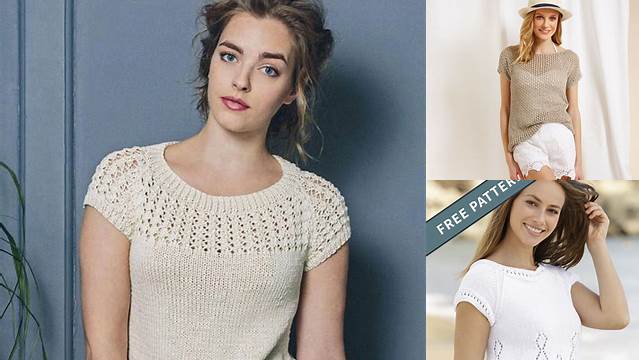 17+ Free Knitting Patterns For Ladies Summer Tops Uk