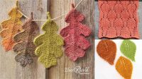 83+ Free Knitting Patterns For Leaves