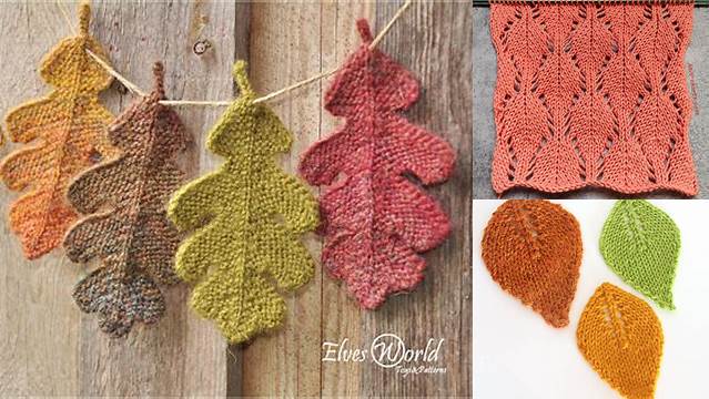 83+ Free Knitting Patterns For Leaves