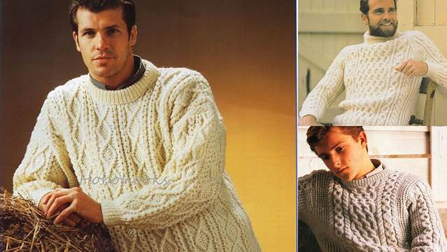 34+ Free Knitting Patterns For Men's Aran Sweaters