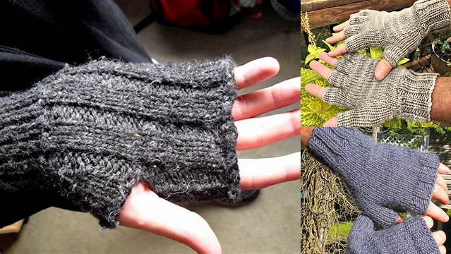 37+ Free Knitting Patterns For Men's Gloves On Two Needles