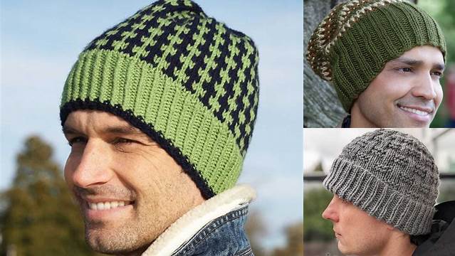 61+ Free Knitting Patterns For Men's Hats Uk