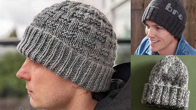 49+ Free Knitting Patterns For Mens Hats Using Two Needles