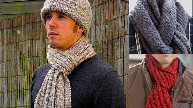 27+ Free Knitting Patterns For Mens Scarf