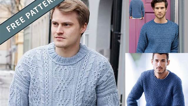 34+ Free Knitting Patterns For Men's Sweaters