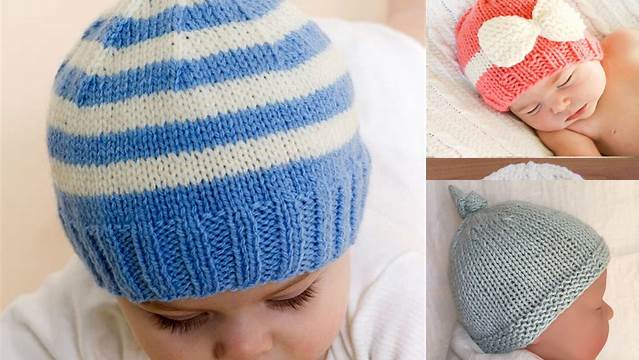 65+ Free Knitting Patterns For Newborn Baby Hats