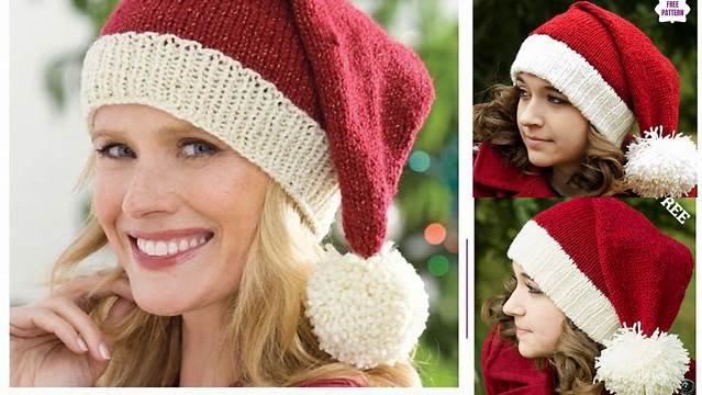 75+ Free Knitting Patterns For Santa Hats