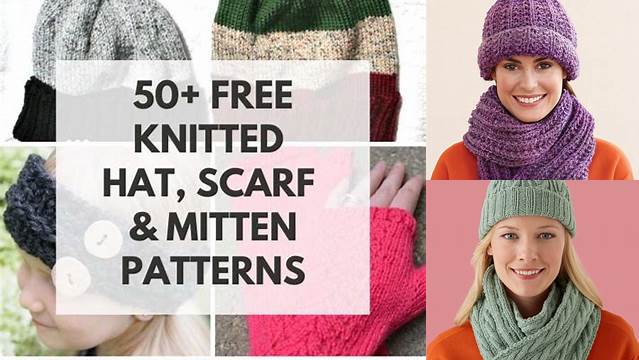 50+ Free Knitting Patterns For Scarf And Hat