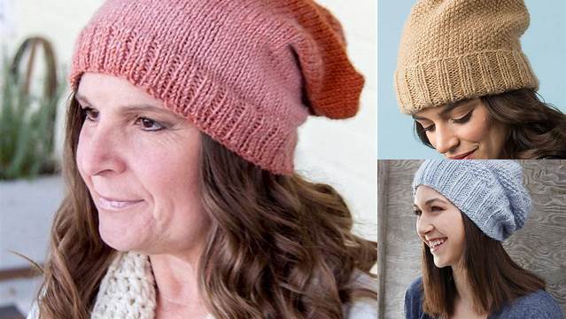 25+ Free Knitting Patterns For Slouchy Hats On Straight Needles