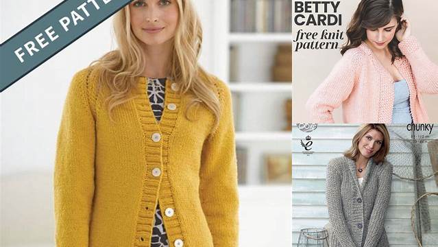 12+ Free Knitting Patterns For Sweaters And Cardigans