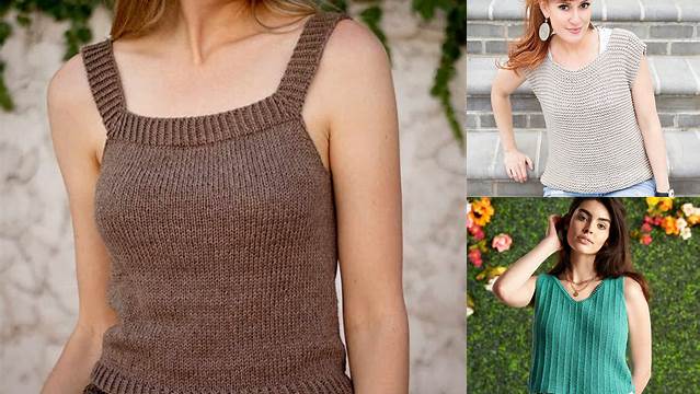 7+ Free Knitting Patterns For Tank Tops