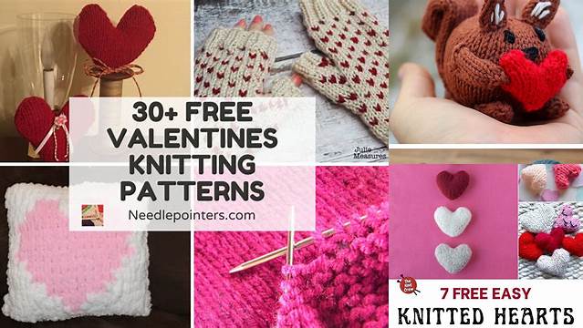 76+ Free Knitting Patterns For Valentine's Day