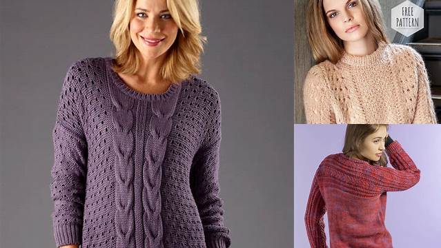 77+ Free Knitting Patterns For Women To Download