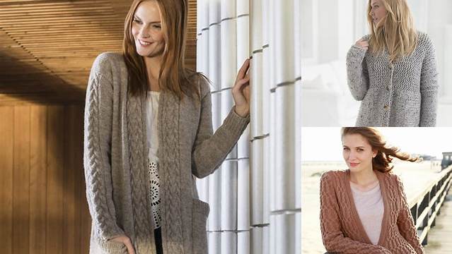 20+ Free Knitting Patterns For Womens Long Cardigans