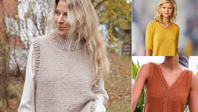 58+ Free Knitting Patterns For Women's Tops