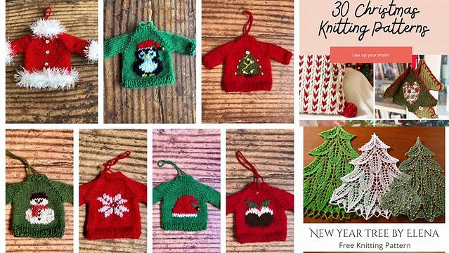 63+ Free Knitting Patterns For Xmas Decorations