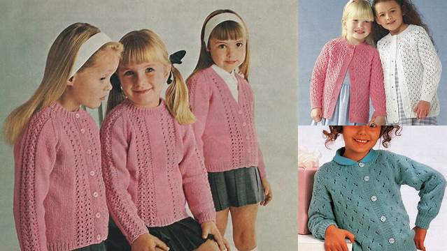 32+ Free Knitting Patterns Girls Cardigan