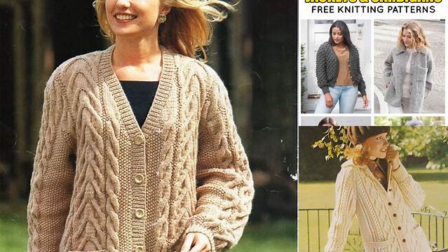 40+ Free Knitting Patterns Ladies Cardigans Jackets