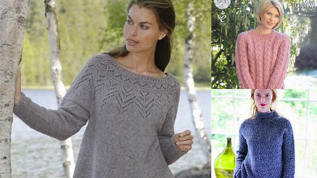 48+ Free Knitting Patterns Ladies Jumpers Double Knit