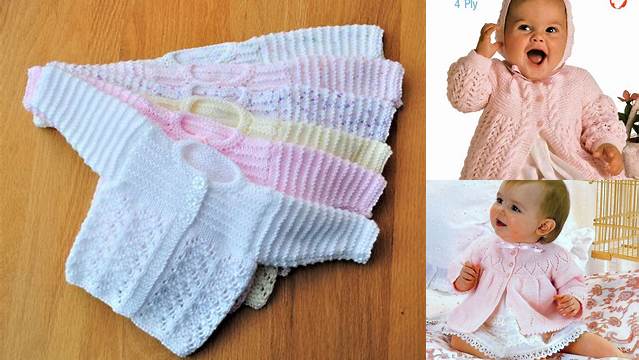 48+ Free Knitting Patterns Matinee Jackets Babies