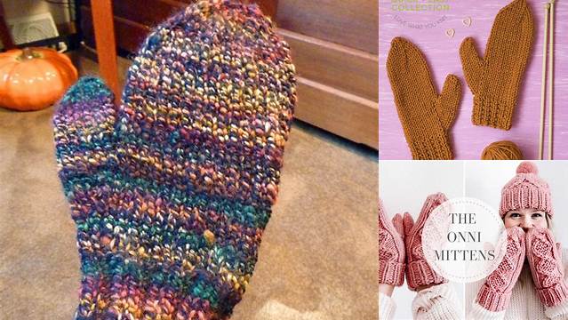 66+ Free Knitting Patterns Mittens On 2 Needles