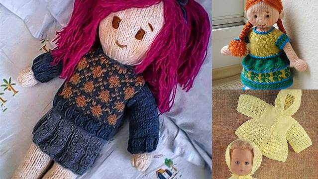 80+ Free Knitting Patterns Of Dolls