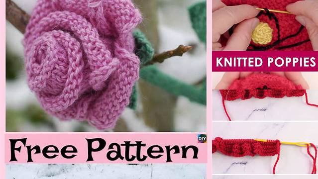 75+ Free Knitting Patterns Of Flowers