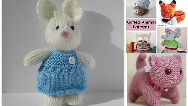 60+ Free Knitting Patterns Small Animals