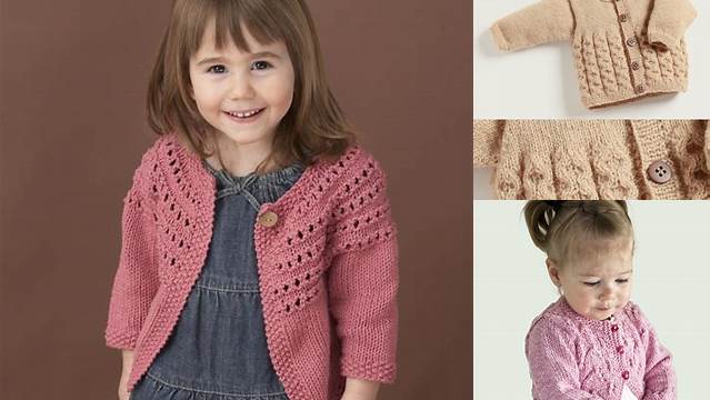 71+ Free Knitting Patterns Toddlers Cardigans