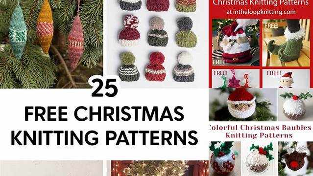 67+ Free Knitting Patterns Xmas Decorations