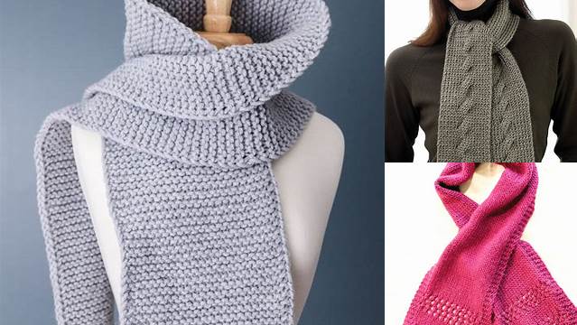 63+ Free Knitting Scarf Patterns For Ladies