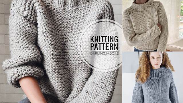 41+ Free Knitting Sweater Patterns Chunky Yarn