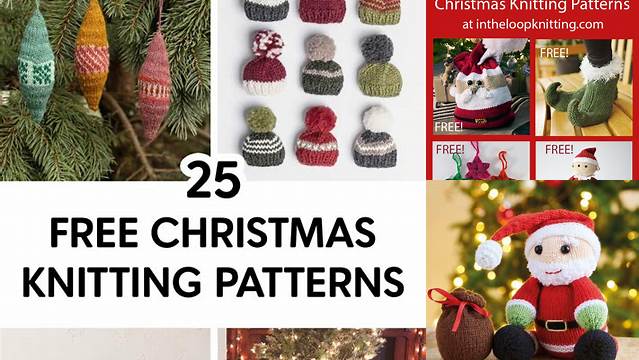 64+ Free Knitting Xmas Patterns To Download