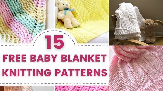 12+ Free Patterns For Easy Baby Blankets To Knit